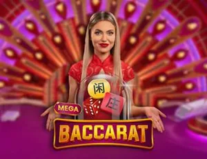 Mega Baccarat live table by Pragmatic, in the Zora.bet live casino